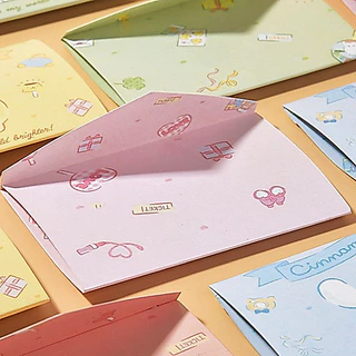 การ์ดอวยพรวันเกิด โปสการ์ด ลาย Melody Cinnamon Dog Kuromi Hello Kitty น่ารัก ✨COD✨