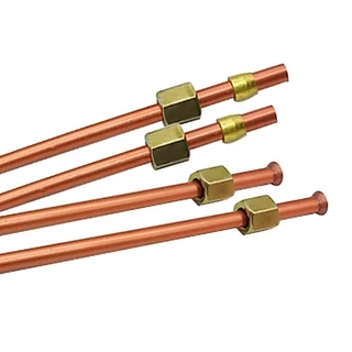 IDAPHNE2 1 ชิ้น Air Compressor Exhaust Tube, Bendable อลูมิเนียมทองแดง-plated ความดันบรรเทาวาล์วหลอด,ทนทาน 200/400/600/800 มิลลิเมตร Air Line ท่อฮาร์ดแวร์เครื่องมือ