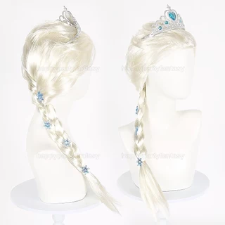 วิกผม วิกเจ้าหญิง คอสเพลย์ cosplay elsa เอลซ่า ส่งไทยทุกวัน wig ผู้หญิง ผมเปีย