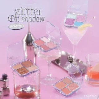 ถูก/แท้/มีไลฟ์ พาเลทท์ MEILINDA Glitter On Shadow Palette อายแชโดว์ พาเลทตา ทาตา เนื้อโมจิ เนื้อแมท ชิมเมอร์ ติดทน