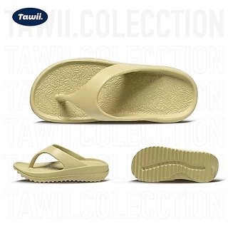 Tawii. รองเท้าแตะ พื้นหนา รองเท้าแตะผู้หญิง ทนต่อการสึกหรอ กันลื่น แฟชั่น รองเท้าแตะคีบ ส้นหนา 3 ซม