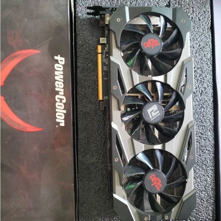 การ์ดจอ RX5700 XT 8GB. Red Devil มือสองสภาพดี มีกล่องพร้อมส่ง