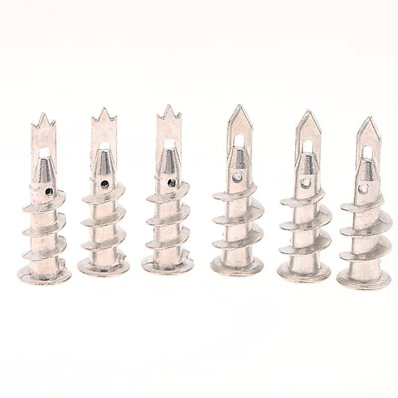 SHINE 10 ชิ้นสังกะสีอัลลอยด์เหล็ก Self-Drill Anchor 13*41 มม.Splasterboard Drywall Anchor Hollow Wal