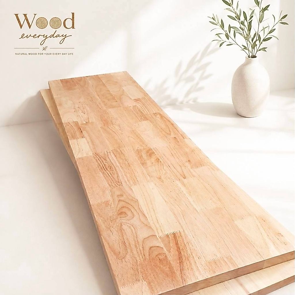 Wood everyday ไม้ยางพาราประสาน ตัดแบ่งขาย ขนาดตามสั่ง [Custom]