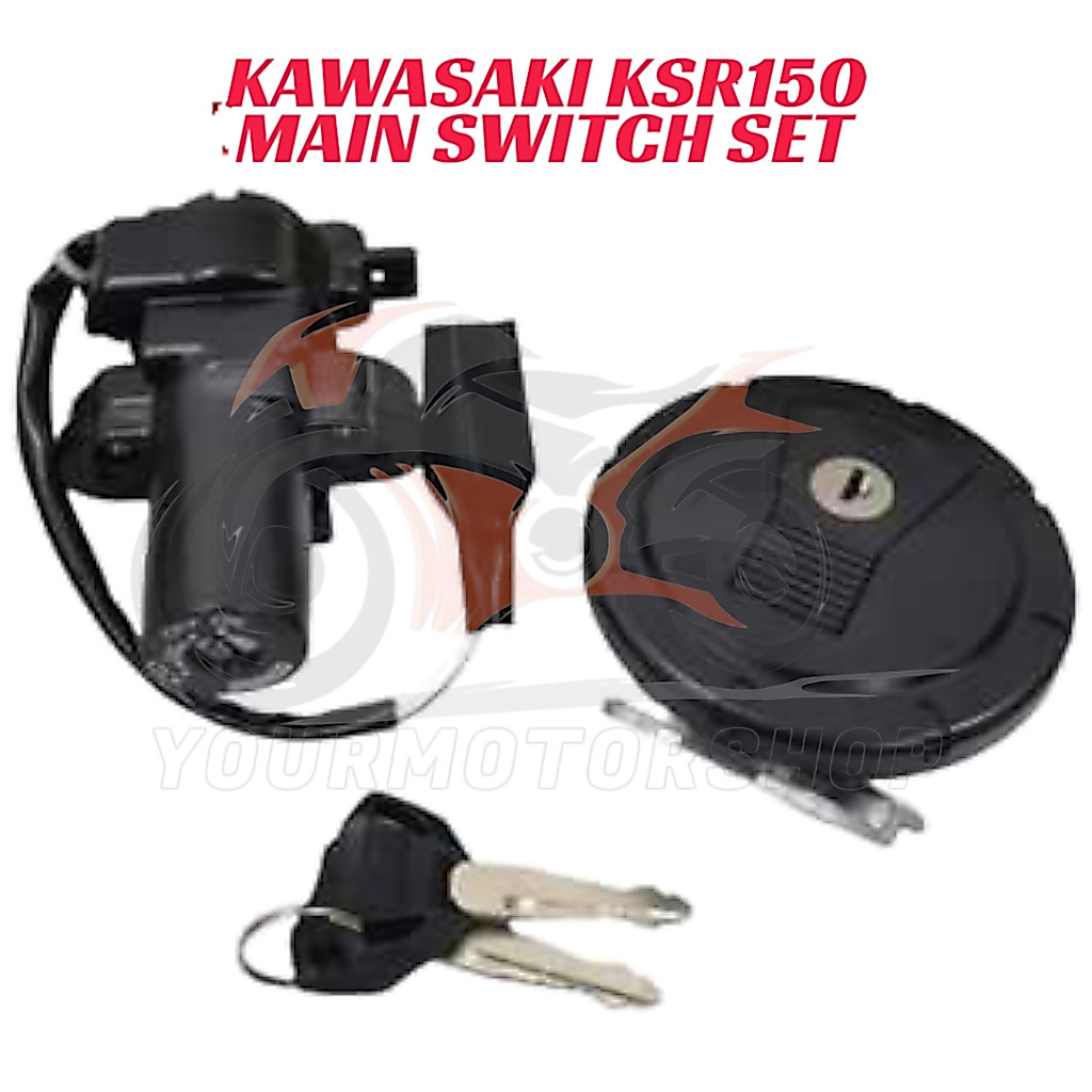 Kawasaki KSR110 KSR 110 ชุดสวิตช์หลัก ชุดกุญแจ Suis Kunci ชุด KSR110
