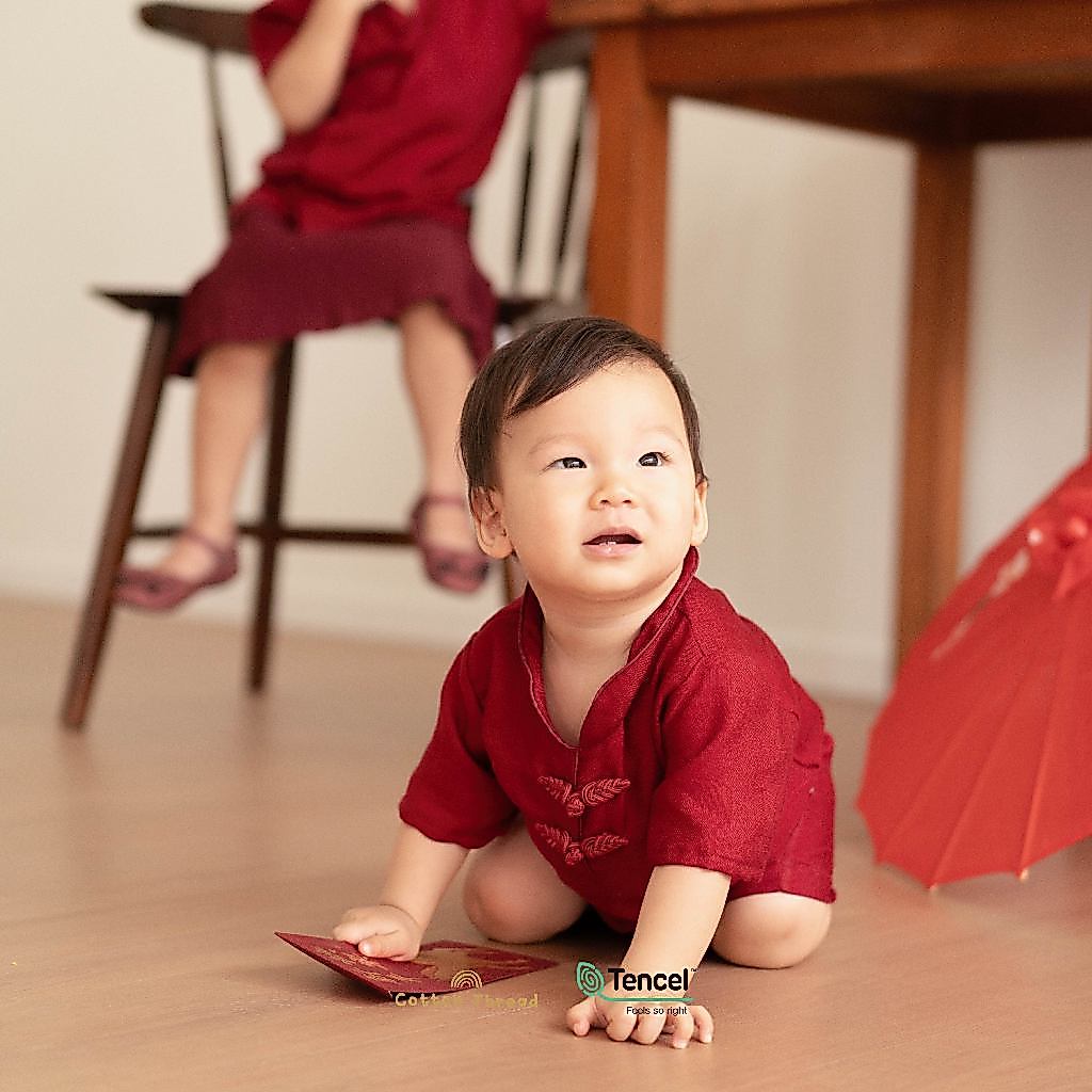 READY Baby Qipao Clothes - Wu Romper Qipao - CNY - Cottonthread