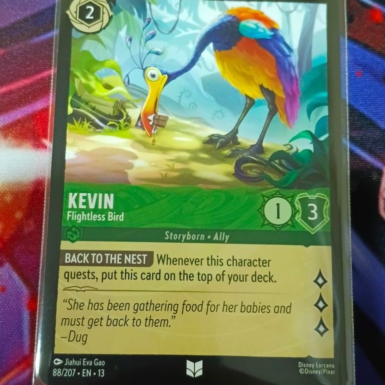 Kevin Flightless Bird 88/207 en 13 Disney Lorcana Trading card game