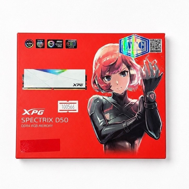 DDR4(3200)16GB (8GBX2) ADATA (SPECTRIX D50,White
