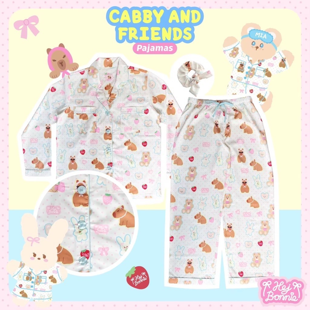 สงต่อ| Hej Bonnie ชุดนอนแขนยาว+ขายาว+ยางรัดผม size Mama ใส่ไปไม่กี่ครั้ง