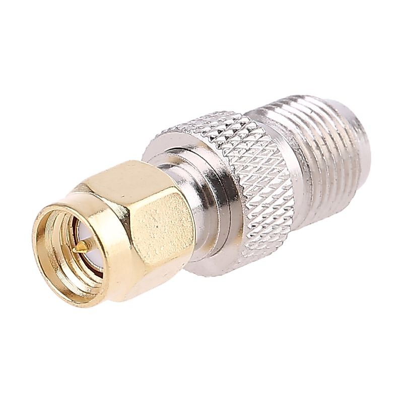 KIN SMA Female To Type F Female Plug Straight RF Coaxial Adapter Connector Converter