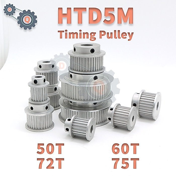 HTD 5M Timing Pulley 5M 50Teeth 60Teeth 72Teeth 75Teeth HTD5M Pulley 5M 50T 60T 72T 75T 5M Tooth Pu