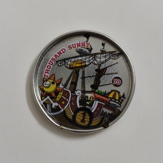 เหรียญเหล็กสะสมวันพีซ (One Piece Metal Coin) จากขนมแบรนด์ โอโตริ (Otori)