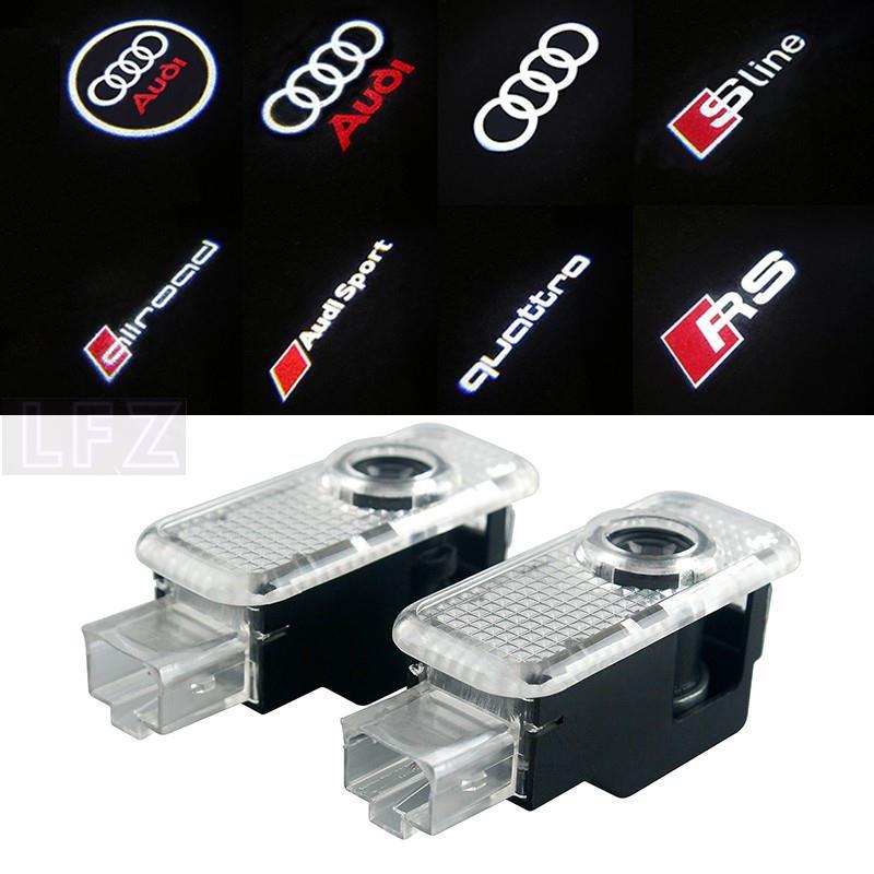 พร้อมส่ง โคมไฟโปรเจคเตอร์ LED ลายโลโก้ Audi A1 A3 A4 A5 A6 Q7 TT B5 B6 B7 B8 C5 C6 C7 8L สําหรับการต