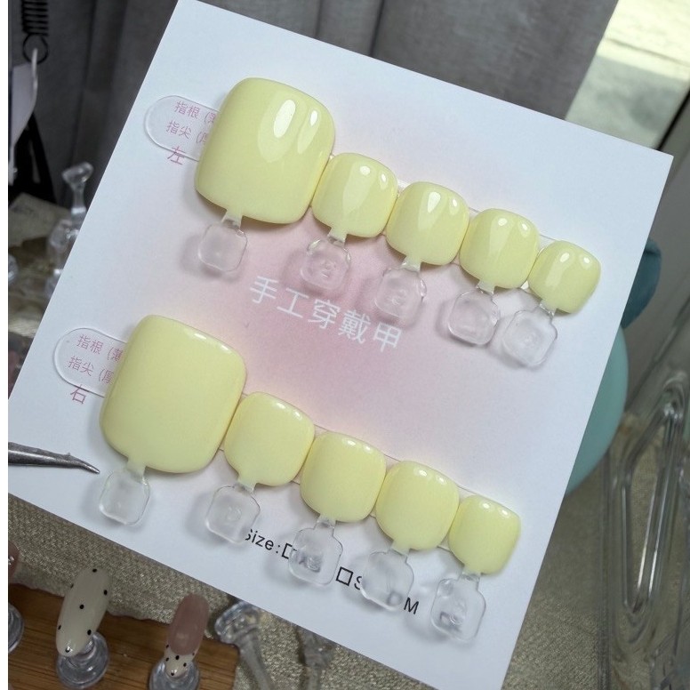 เล็บเท้า เล็บเจลแท้ PVC พร้อมส่งงงง งานแฮนด์เมด เปลี่ยนสีแจ้งสีทางแชท