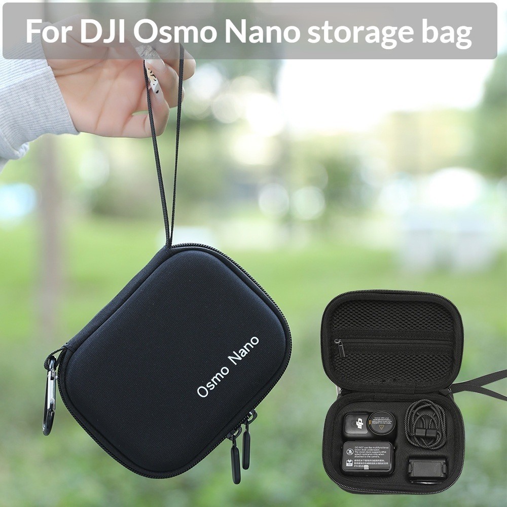 สําหรับ DJI Osmo Nano กระเป๋าเก็บสีดําสําหรับ DJI Osmo Nano กระเป๋ามือถือสําหรับ DJI Osmo Nano แบบพก