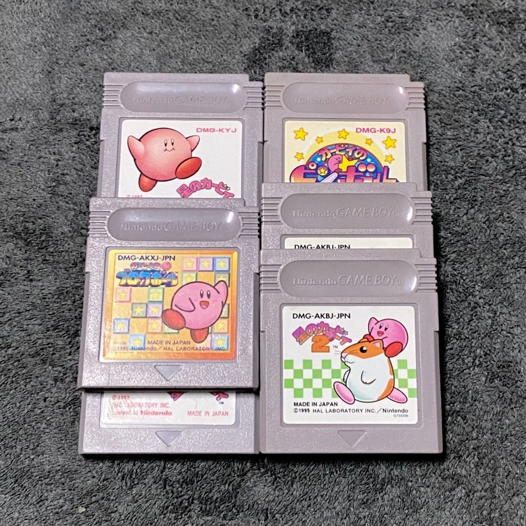 (แถมกล่องใส่) ตลับแท้เครื่อง Gamboy (set) เกมส์ Kerby 1-2-Block-Pinball โซน 🇯🇵 ตลับสภาพดี-สวย เปิดติ