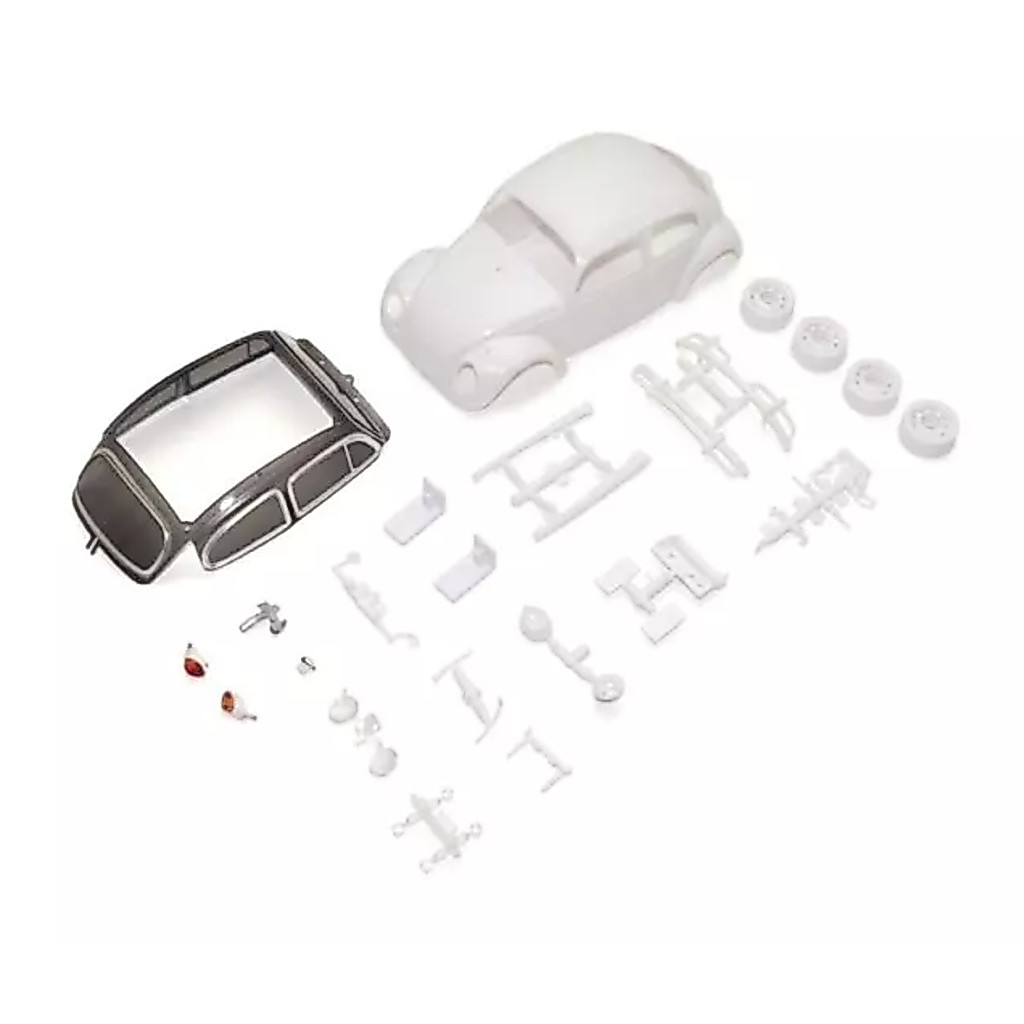 KYOSHO VW Beetle 1966 Model White Body set (w/rims) MZN240 ศูนย์ไทย