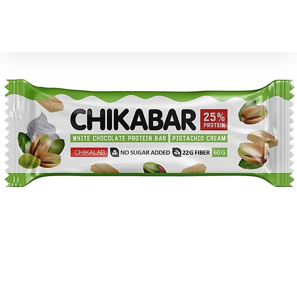 [1 ชิ้น] Chikalab ChikaBar Choco Protein Bar Pistachio/Strawberry Cream/Coconut/Tiramisu/Pistachio Y