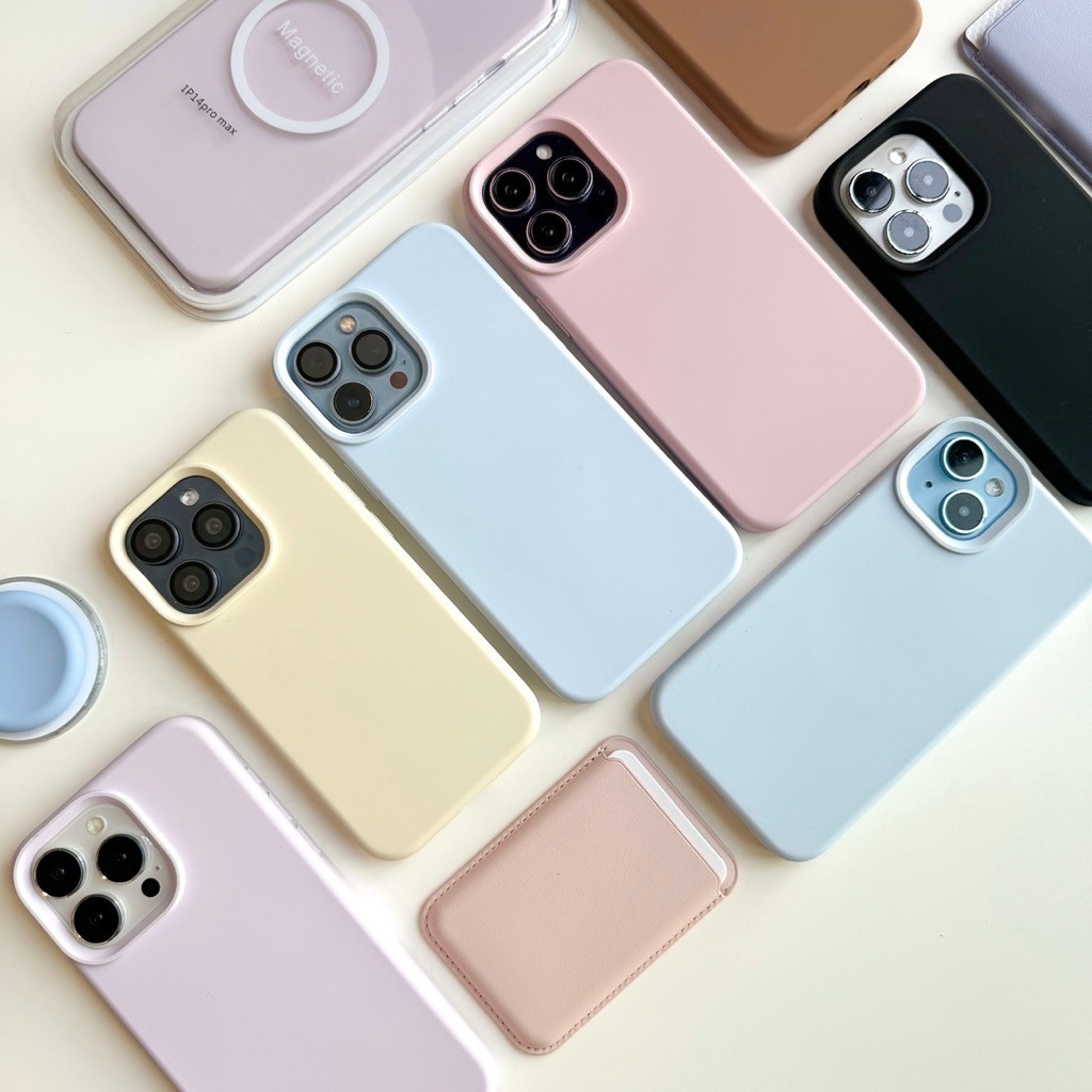 [i17]พร้อมส่ง 18โทนสี E8S23 Premium Case เคสพรีเมี่ยมซิลิโคนชาร์จไร้สาย (1) เคสซิลิโคนแม่เหล็ก เคสไอโฟน สำหรับ i12-16Pm