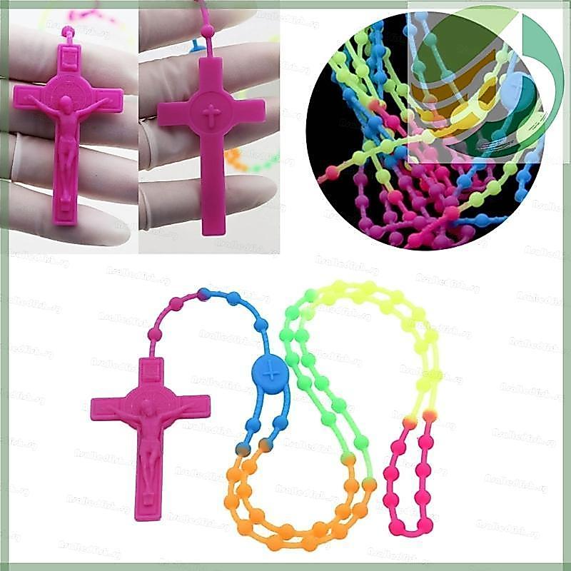 Yf5 As ลูกปัดลูกประคํา Cross Charm จี้อินเทรนด์เครื่องประดับคอสร้อยคอหญิง