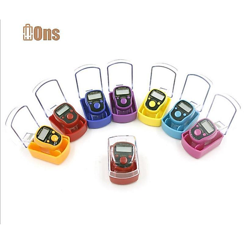 Ons 5 หลัก LED Tally Counter Finger Ring Hand Tally Counter Digital Timers ที่