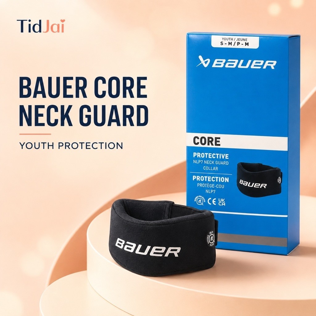 BAUER Core NLP7 Hockey Neck Guard ปลอกคอกันบาด ฮอกกี้ ป้องกันลำคอ Lightweight