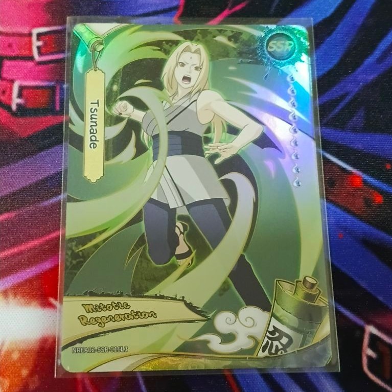 Kayou Naruto Tsunade SSR Holo Mitotic Regeneration English NRE-A02-SSR-016L3