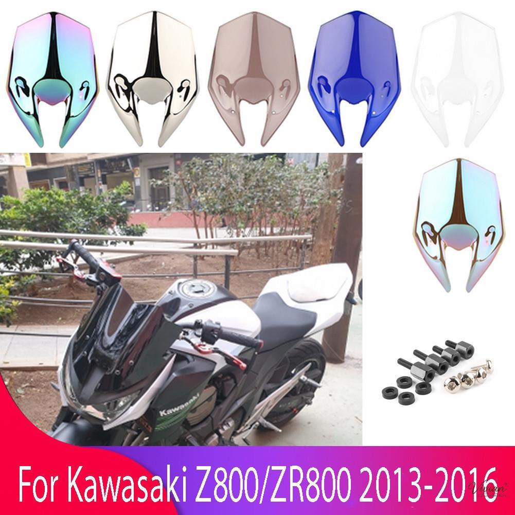 กระจกสําหรับ Kawasaki Ninja Z 800 Z800 2012-2018 Double Bubble WindScreen อุปกรณ์เสริมรถจักรยานยนต์ 