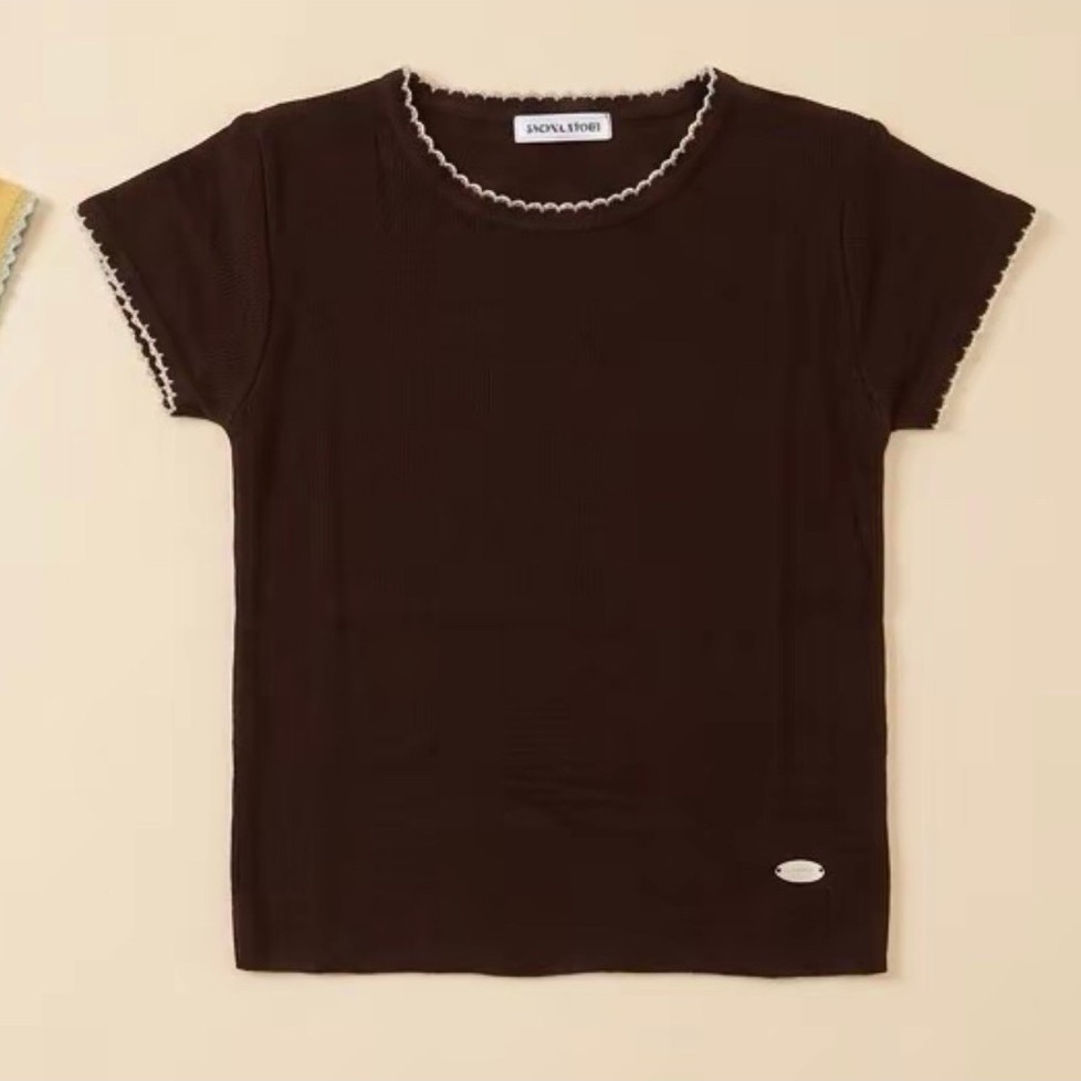 ส่งต่อ เสื้อไหมพรม anona story สีน้ำตาล ไซส์ M