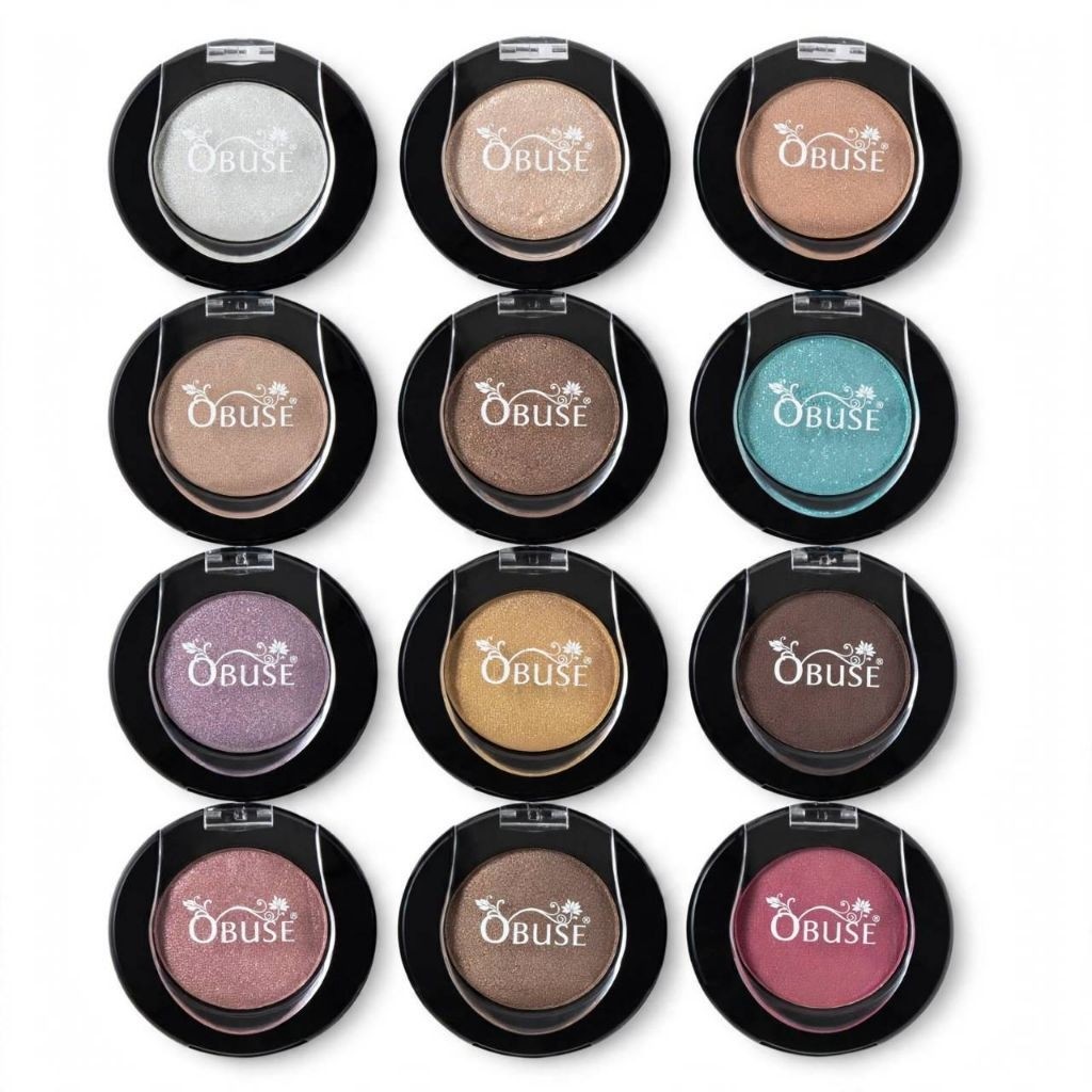 Obuse Perfect Eyeshadow อายแชโดว์เดี่ยว เนื้อมุกวิ้งกระจาย OB-1358 เบอร์ 1-12 สีชัด ติดทน กันน้ำ