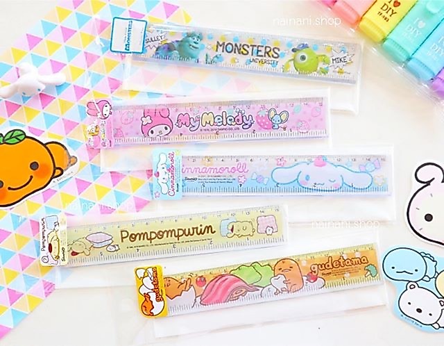 ไม้บรรทัด ซานริโอ้ / มอนเตอร์ ไม้บรรทัดพลาสติก sanrio