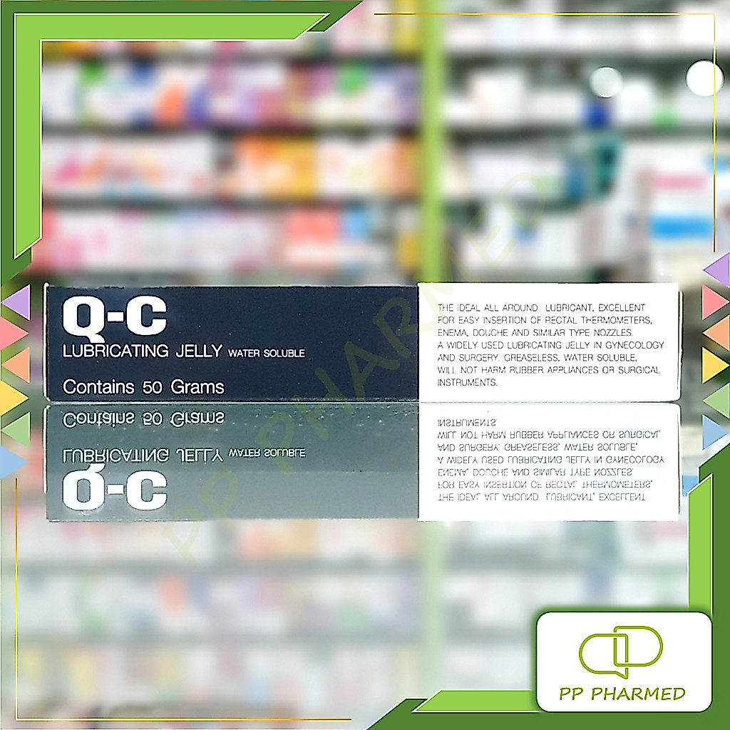 Q-C เจลหล่อลื่น สูตรน้ำ Lubricating Jelly Water Soluble 50g
