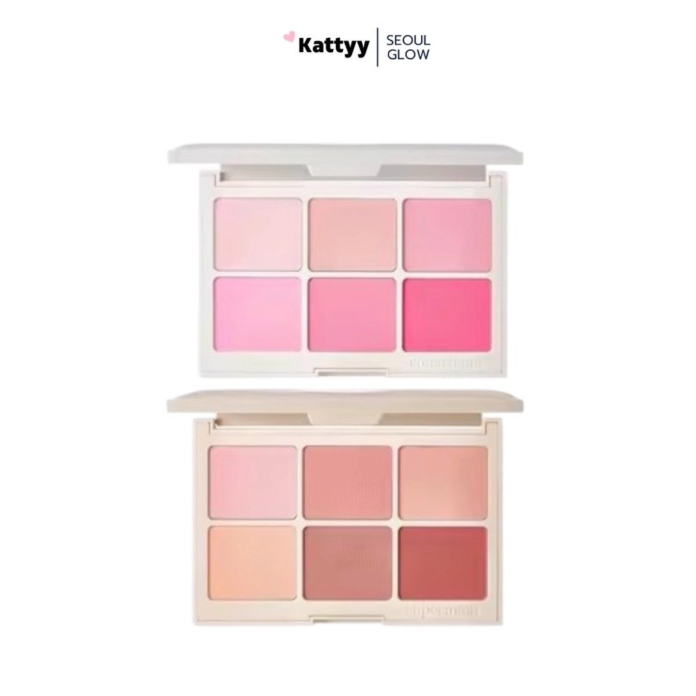 SUPERMOM Blush Palette 21g | พาเลทบลัชออน 6 สี โทน Warm Tone / Cool Tone