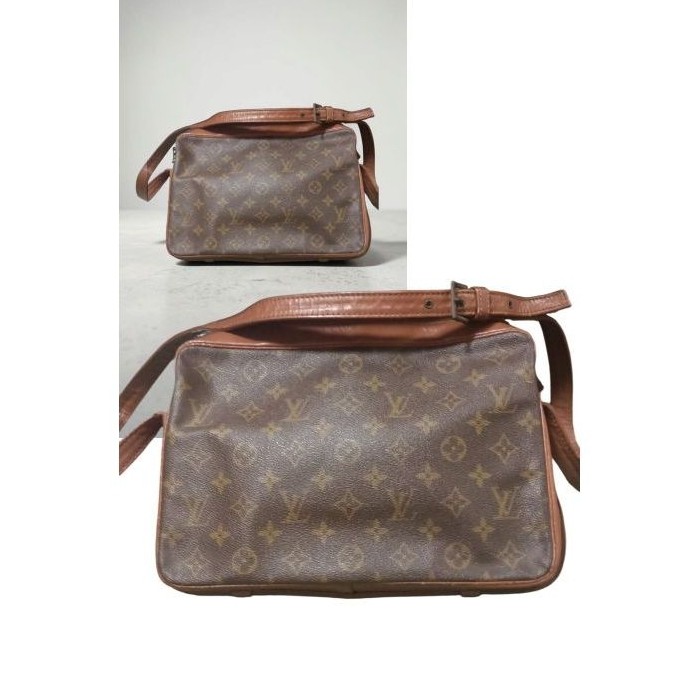 Lv cross body vintage leather canvas used bags good condition and good price original brands