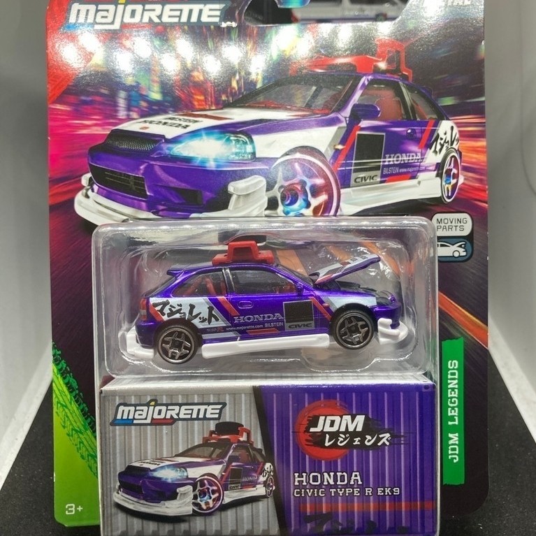 รถเหล็ก MAJORETTE HONDA CIVIC TYPE R EK9  3+