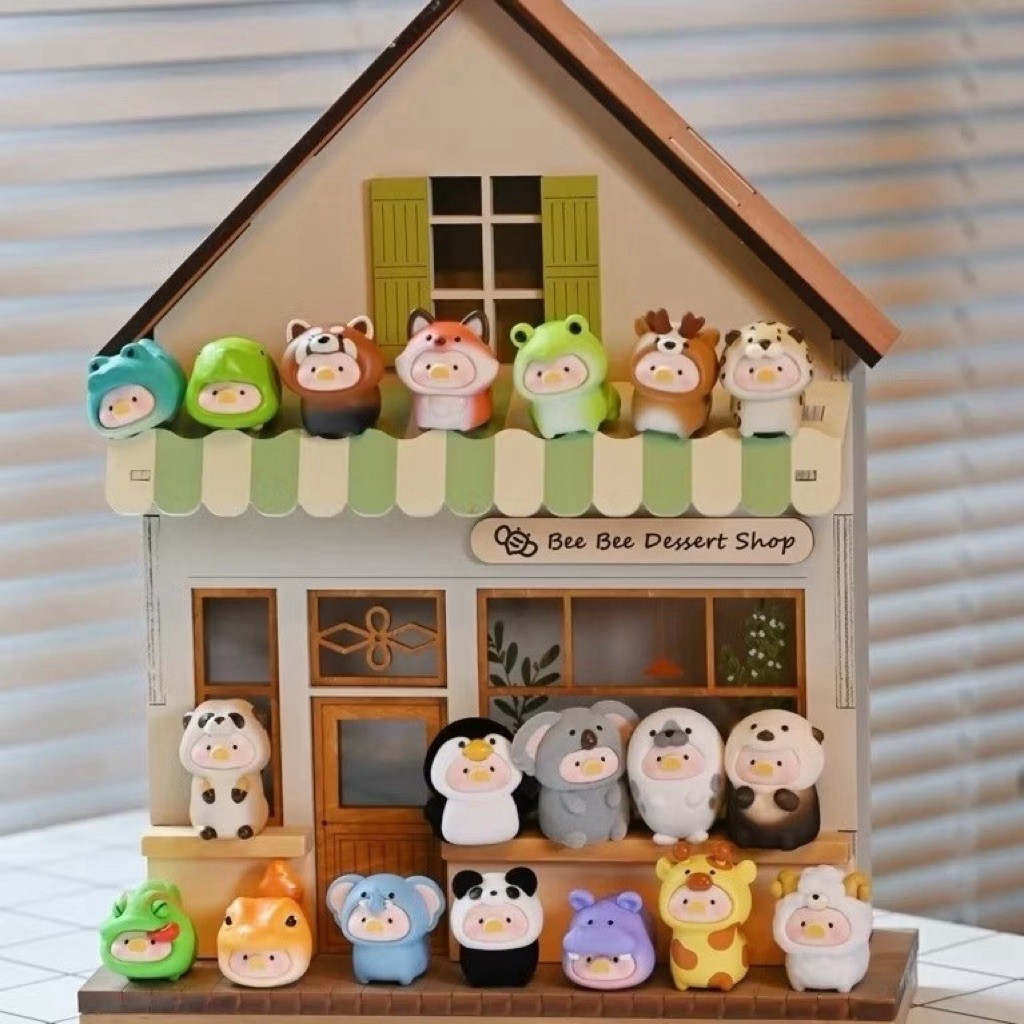 🐷(1 ตัว)โมเดล มินิ : LULU Piggy Animal Party Series