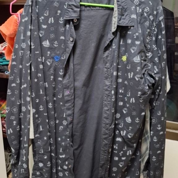 เสื้อผู้ชายแขนยาว Dapper เบอร์ M เเท้ shop100% สภาพดีมาก