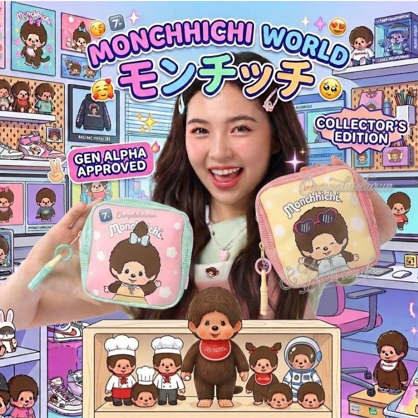ส่งด่วน Set#1 ลิขสิทธิ์แท้ 🎯Monchichi x Bigga , Monchichi x 7-Elevenสุดพรีเมียม! ห้ามพลาด