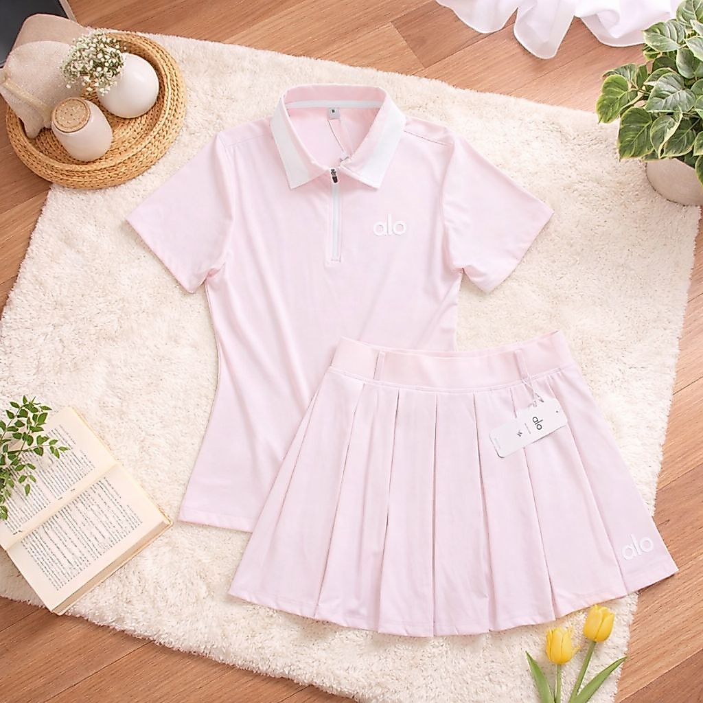 SALE ชุดเทนนิส เสื้อ+กระโปรง มีซับใน เนื้อผ้านิ่ม ยืดหยุ่นดี ใส่สบาย