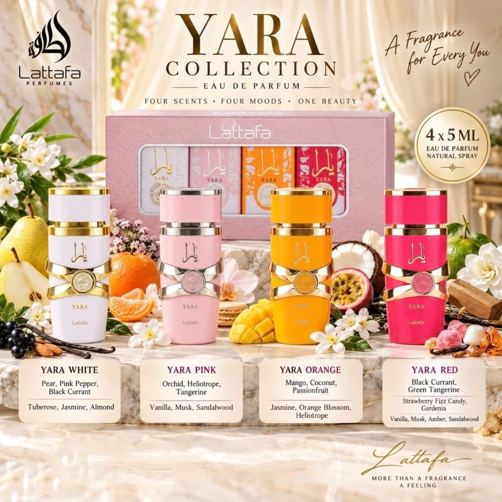 น้ำหอม Yara Mini Collection Oil ขนาด 4 x 5 ML ของแท้