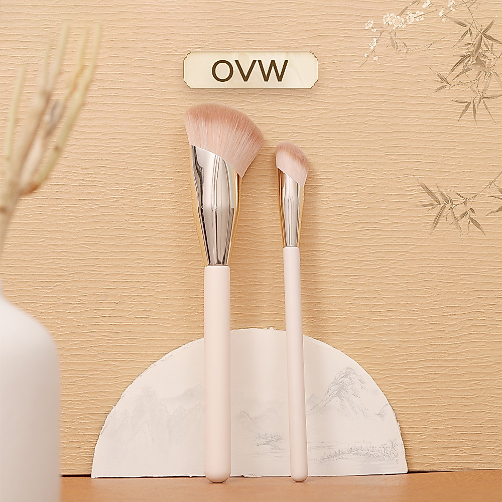 Ovw มาใหม่ แปรงรองพื้น คอนซีลเลอร์ แบบอัพเกรด MZS0102 2 ชิ้น