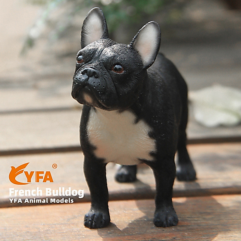 เล่นจําลอง French Bulldog รุ่น French Bulldog เครื่องประดับรถ 1/6 French Bulldog รูปตุ๊กตา