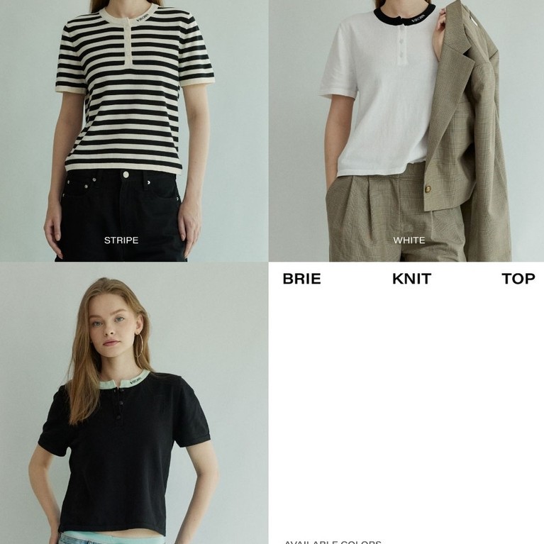 VIRGINX | Brie Knit Top (3 Colors)