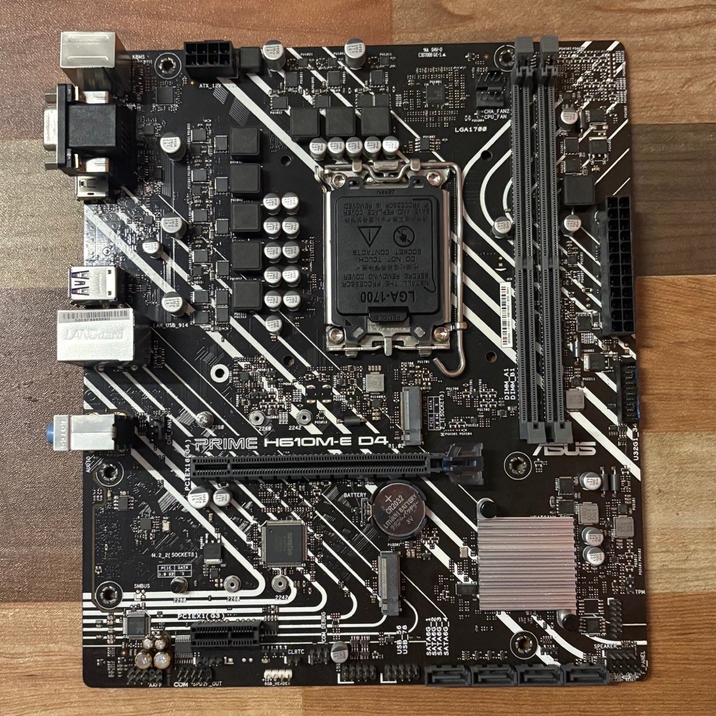 เมนบอร์ดมือสอง ASUS PRIME H610M-E D4 LGA 1700 DDR4 Dual M.2 รองรับ Gen 12/13/14 สภาพสวย เทสผ่าน 100%