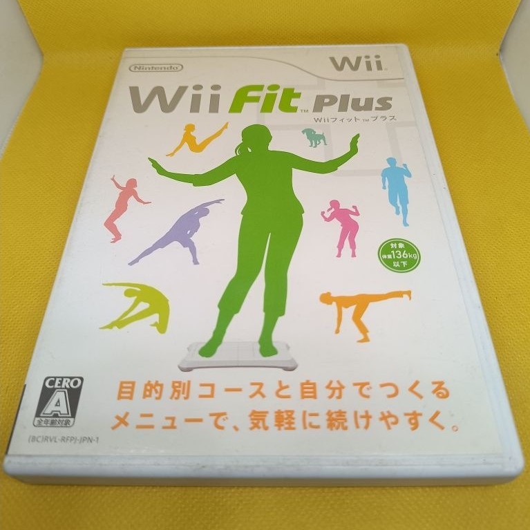 แผ่นแท้เกม Wii Fit Plus (เวอร์ชันภาษาญี่ปุ่น) เกม Nintendo Wii เป็นเกมแนวฟิตเนส ,ออกกำลังกายใช้กับ W