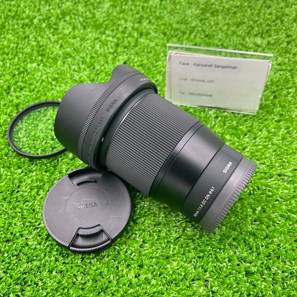 เลนส์ Sigma 16mm F1.4 DC DN สำหรับ Sony หมดประกัน สภาพสวย