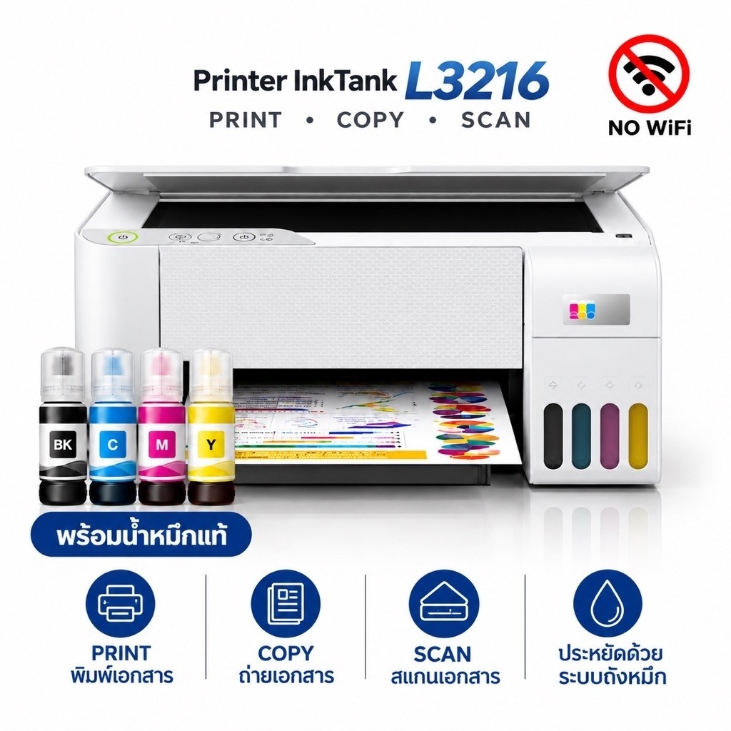 Printer Epson L3216 Ecotank  All-in-One Ink Tank