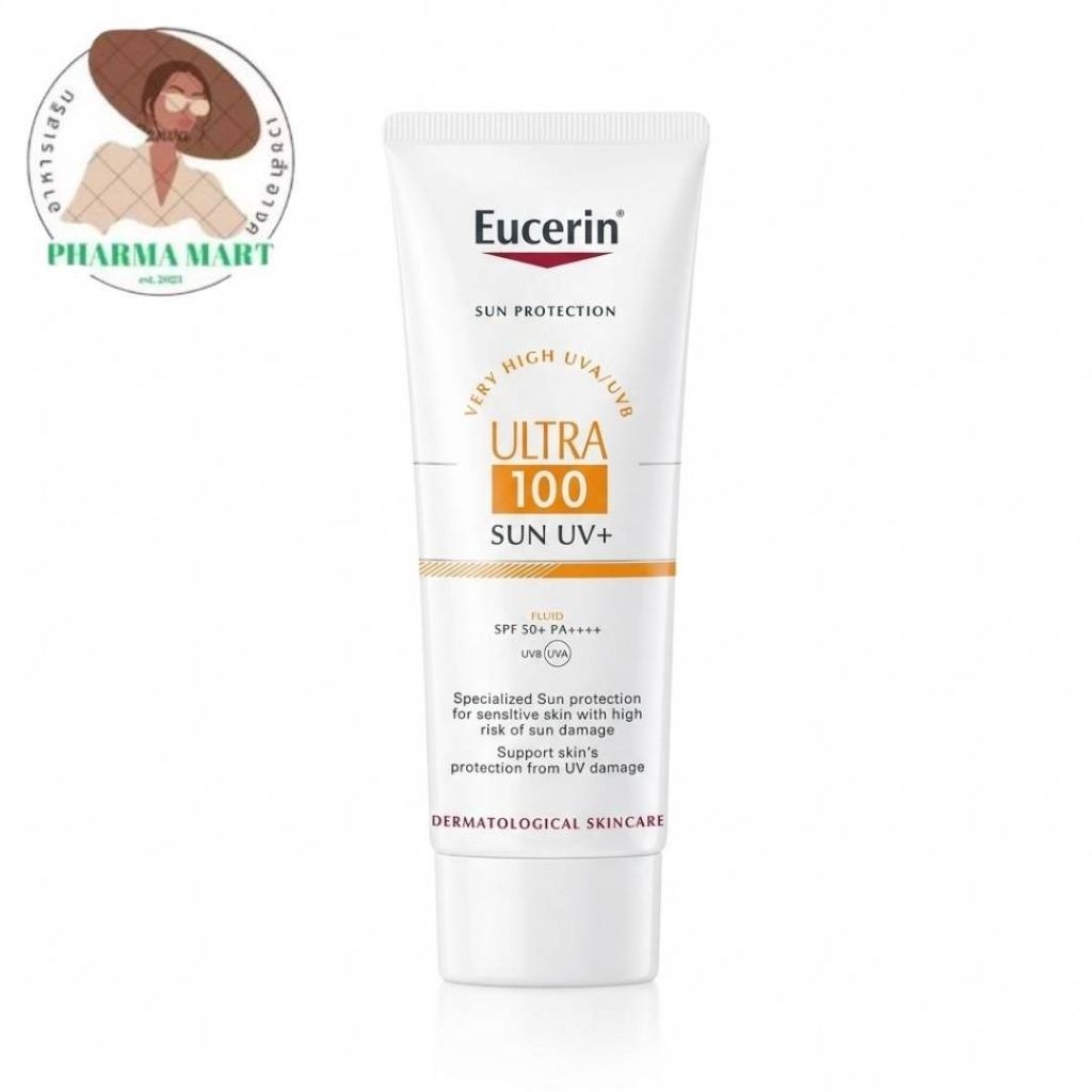 Eucerin Sun Ultra 100 UV+ ครีมกันแดดสูตรฟลูอิดสำหรับผิวหน้า