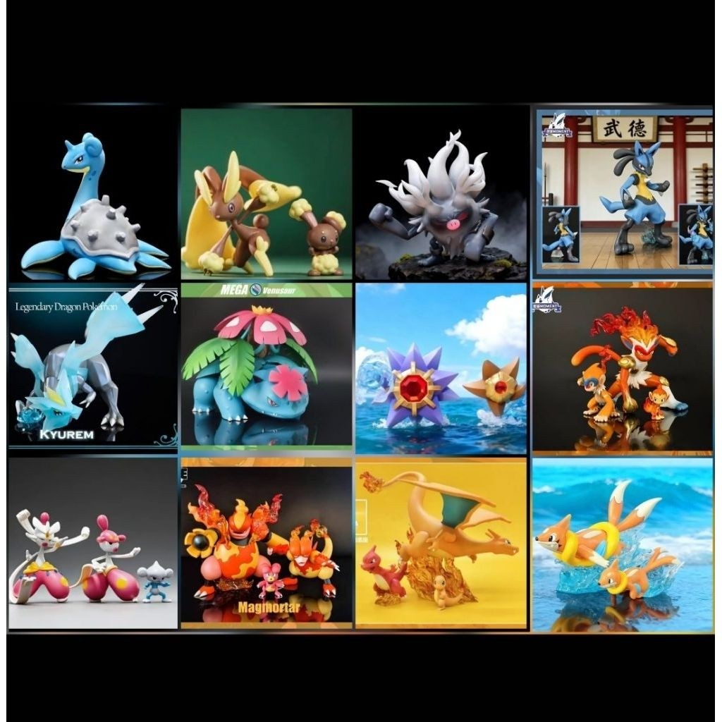 ⭐️งานค่าย⭐️พร้อมส่งจากไทย โปเกม่อนเรซิ่น Ace,Moment, Dcg, Popo Studio Pokemon 1/20 Resin