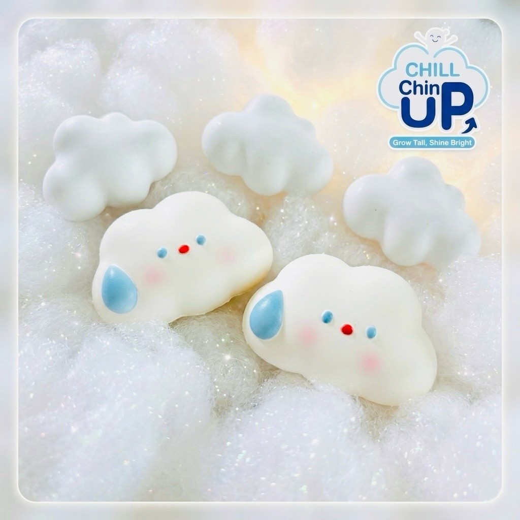 [FREE]สกุชชี่ ก้อนเมฆน้อย Chill Chin UP (มีกลิ่นหอม นุ่มมาก)